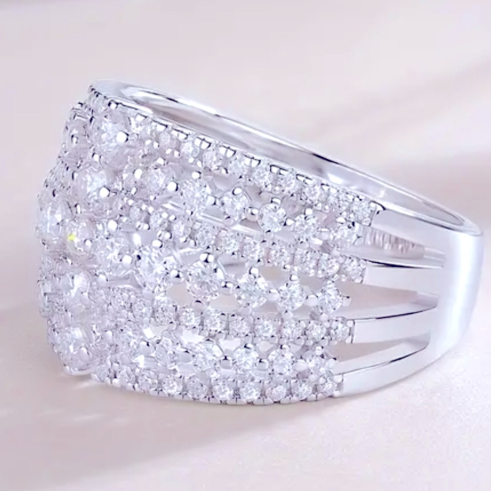 Brand new Eternity Ring Moissanite Diamond Ring.